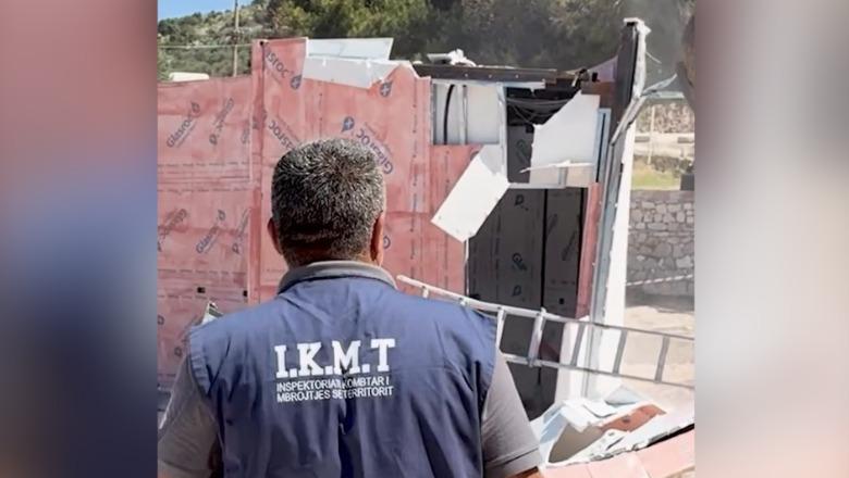 IKMT aksion në Sarandë për lirimin e hapësirave publike! Nis shembja ndërtimeve pa leje në Ksamil