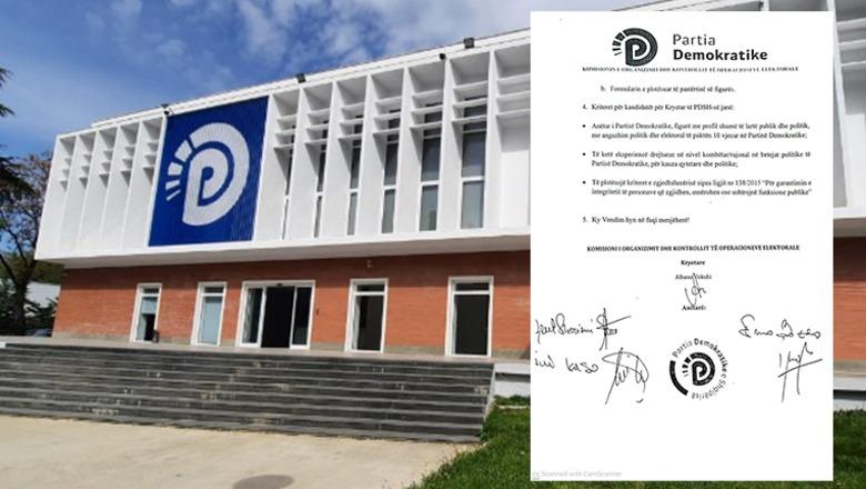 Gara për kryetarin e PD më 23 maj/ Nesër në orën 12:00 afati i  fundit për dorëzimin e kandidaturave