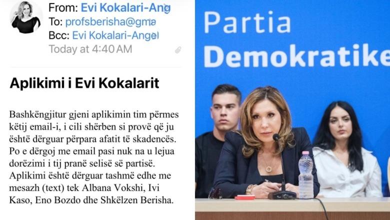 Aplikimi nuk u pranua në seli, Kokalari nuk heq dorë: Përveç Berishës, ia kam çuar kandidaturën me email dhe Shkëlzenit, Vokshit, Nokës, Kasos e Bozdos