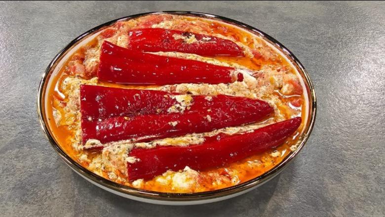 Fërgesë me speca dhe djathë nga zonja Albana 