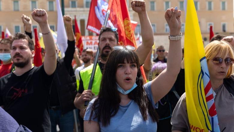 1 Maji në Greqi, protesta dhe grevat masive paralizojnë transportin dhe shërbimet 