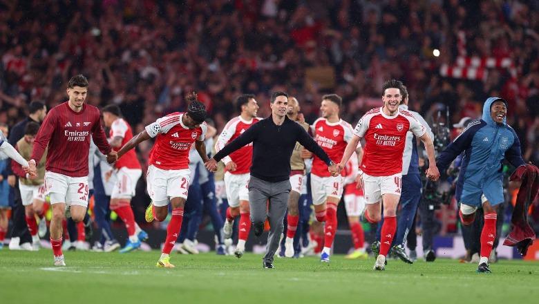 Champions League/ Vendos kapiteni Saka, Arsenali mposht 1-0 Atleticon dhe rikthehet në finale pas 20 vitesh