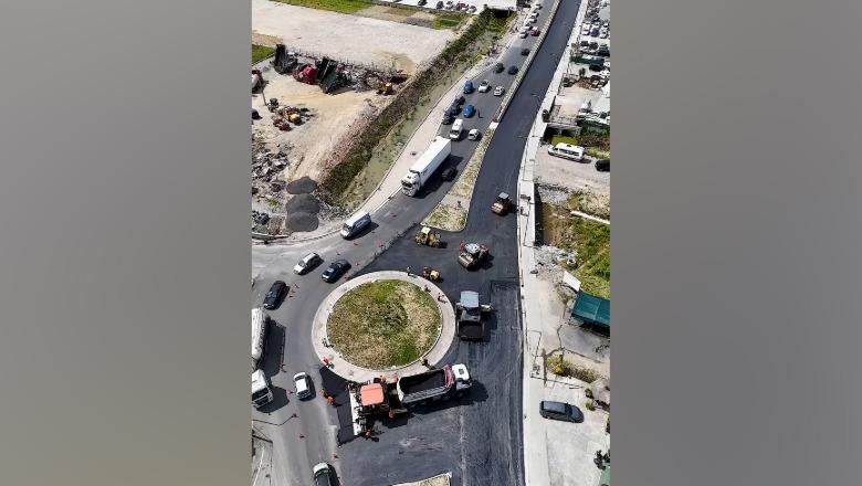 Përparojnë punimet në Urën e Bahçallëkut në Shkodër, drejt përfundimit shtresa e dytë asfaltike