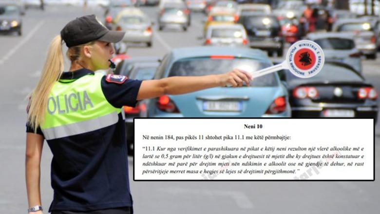 Drafti/ Ndryshimet që propozon PS për Kodin Rrugor: Shoferët që kapen me alkoolin 0.5 gr/l në gjak u hiqet patenta përgjithmonë! Ashpërsohen masat për shoferët e rinj