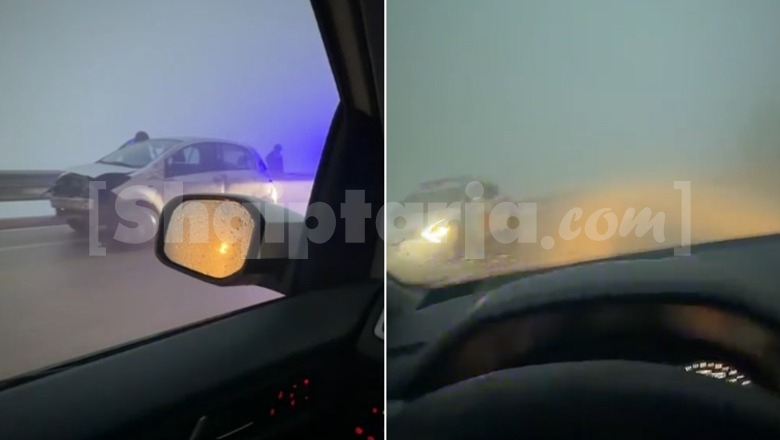 Mjegulla ‘pushton’ aksin rrugor Kardhiq-Delvinë, 5 aksidente të ndodhura gjatë mbrëmjes së sotme! Shkak, mungesa e shikueshmërisë (VIDEO)