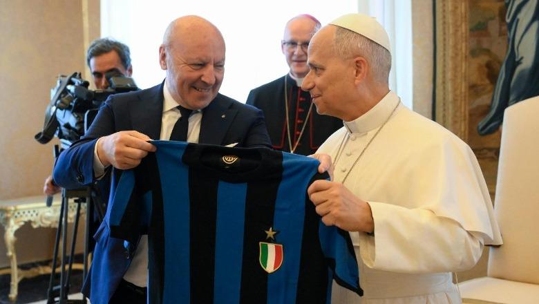 Kampionët e Interit vizitë në Vatikan, Papa Leone XIV: Të rinjtë ju shohin si heronj, dëshmoni vlerat që keni