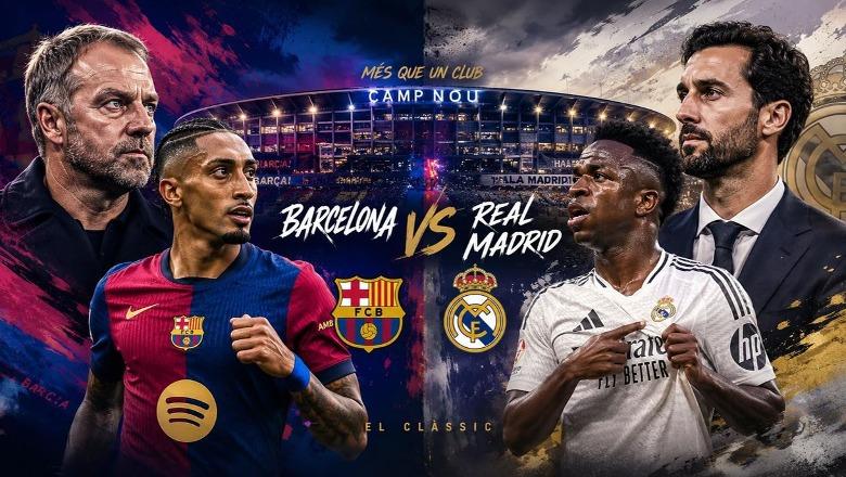 Statistikat/ Sot El Clasico numër 264 mes Barcelonës dhe Real Madridit, katalanasve iu nevojitet një pikë për trofeun! Mungon Mbappe, Flick humbet të atin