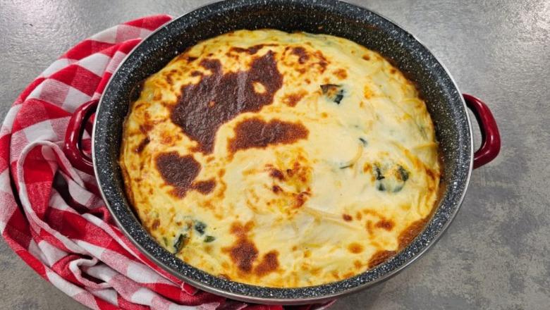 Pastiçe me spinaq dhe kos nga zonja Albana