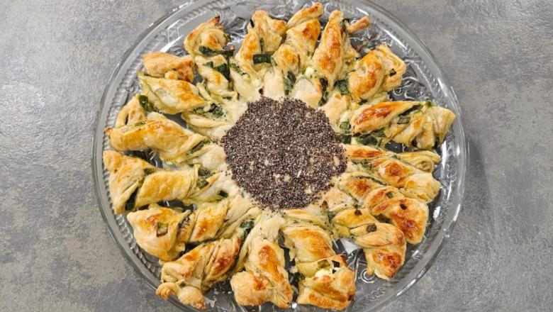 Byrek me qepë të njoma dhe djathë nga zonja Albana 