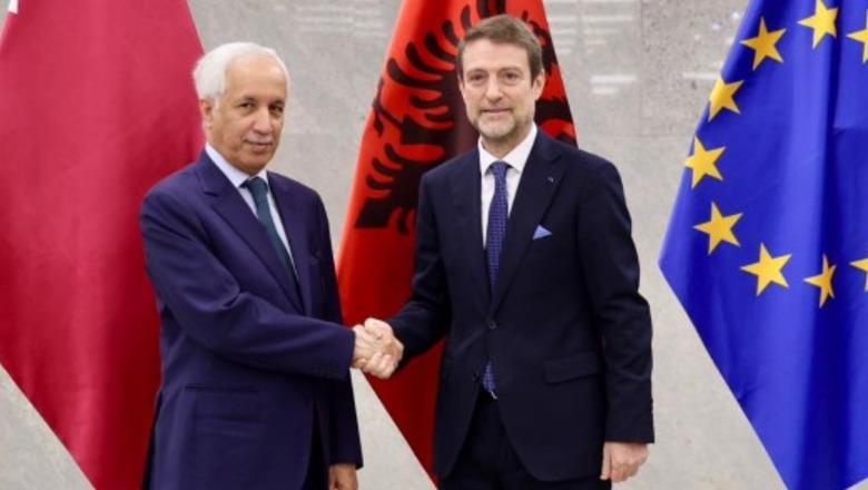 Ferit Hoxha pret në takim ministrin e Jashtëm të Katarit: Partneritet i fortë mes dy vendeve, avancojmë me projekte të përbashkëta