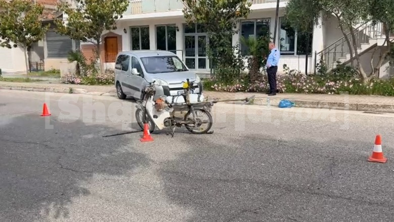 Aksident në aksin Fier-Roskovec, ‘Citroeni’ përplaset me motorin! Plagoset rëndë drejtuesi i motomjetit (EMRI)