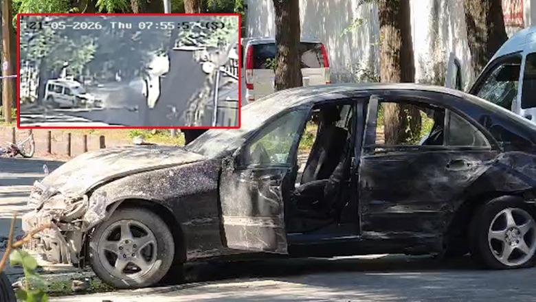 Aksident në Shkodër! 'Benzi' me shpejtësi merr para furgonin! Biçikleta 'fluturon' disa metra, ndërron jetë drejtuesi (VIDEO)