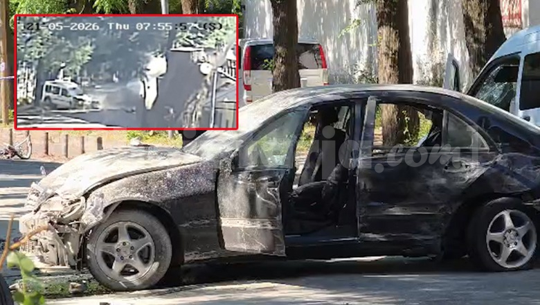 Aksident në Shkodër! 'Benzi' me shpejtësi merr para furgonin! Biçikleta 'fluturon' disa metra, ndërron jetë drejtuesi (VIDEO)