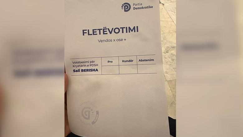 Zgjedhjet në PD/ ‘S’ka dilemë’ për demokratët, emri i vetëm në fletën e votimit ai i Sali Berishës