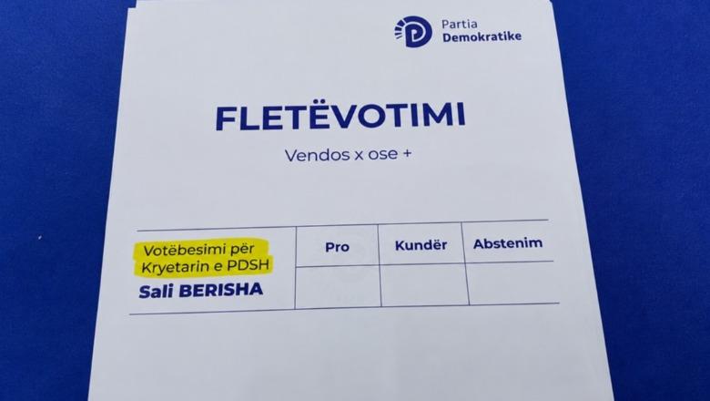 Zgjedhje, referendum apo votëbesim?! Procesi hibrid që vë në pikëpyetje vlerën ligjore të riemërimit të Berishës! Asnjë referim në Statutin e PD