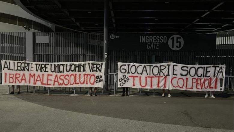 Tifozët e Milanit kundër vendimit të pronarëve, vijojnë protestat: Tare dhe Allegri burra të vërtetë, Ibra e keqja absolute