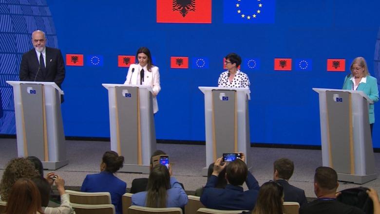 LIVE TV- Rama dhe delegacioni në Bruksel për Konferencën Ndërqeveritare: Moment i rëndësishëm, Shqipëria është e gatshme për të qenë anëtare me të drejta të plota