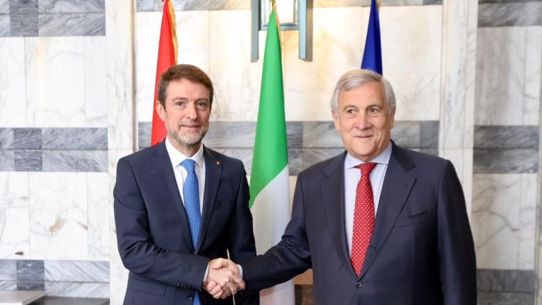 Italia rikonfirmon mbështetjen për integrimin e Shqipërisë në Bashkimin Europian  kryediplomatët Hoxha dhe Tajani takohen në Romë