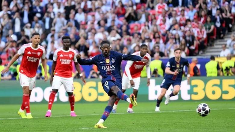 LIVE/ Dembele tregohet i saktë nga 11 metërshi, PSG barazon 1-1 Arsenalin në finalen e Champions League