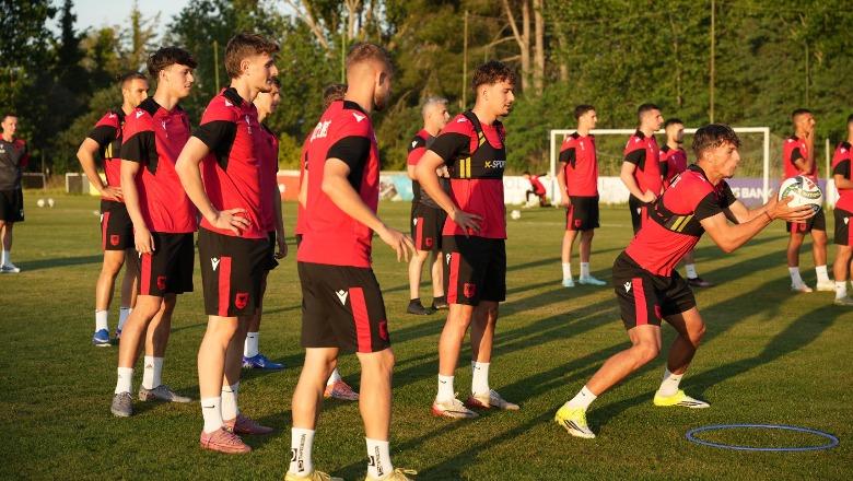 Miqësoret e qershorit ndaj Sllovenisë dhe Italisë, Kombëtarja U-21 vijon përgatitjet në Durrës