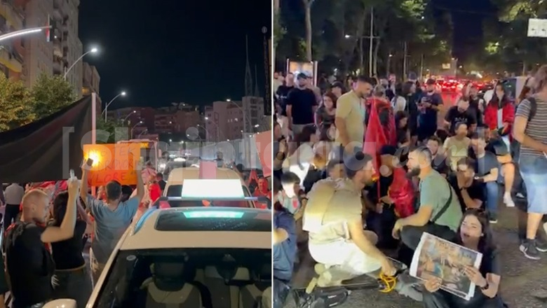 'Zvërneci'/ Pas protestës para Kryeministrisë, një grup qytetarësh mblidhen para selisë së Partisë Socialiste