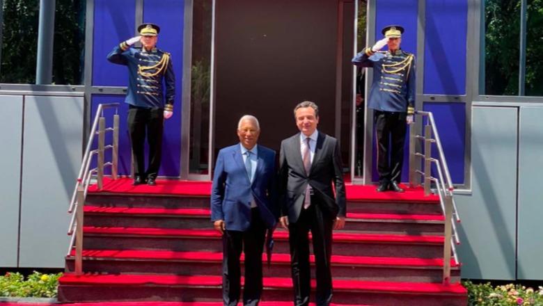 Antonio Costa viziton Prishtinën, takohet me Kurtin dhe Haxhiun: Kosova ka nevojë për institucione të forta dhe funksionale