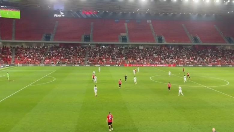 VIDEO/ Gloukh shënon për Izraelin dhe provokon në 'Air Albania', tifozët në kor: Palestinë, Palestinë