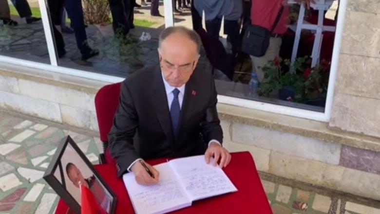 Homazhet për efektivin Enea Mekolli, mbërrin Presidenti Bajram Begaj