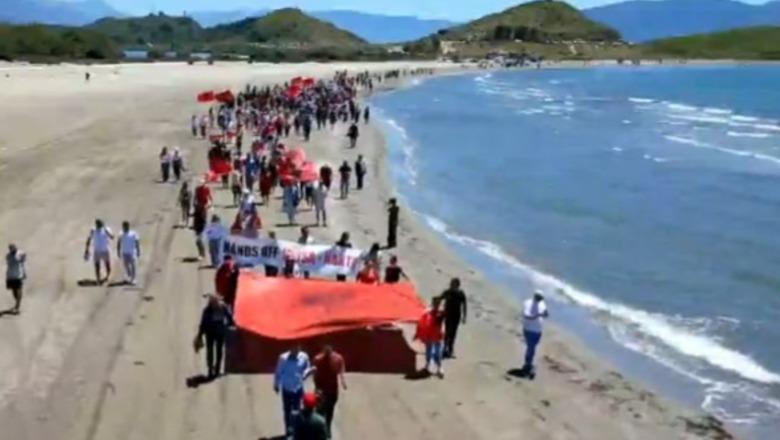 Protesta kundër resortit në Zvërnec, qytetarët marshim nga plazhi i Dalanit në Portonov