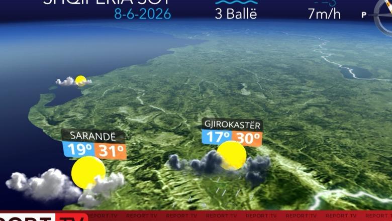 Kushte atmosferike të qëndrueshme, parashikimi i motit për sot