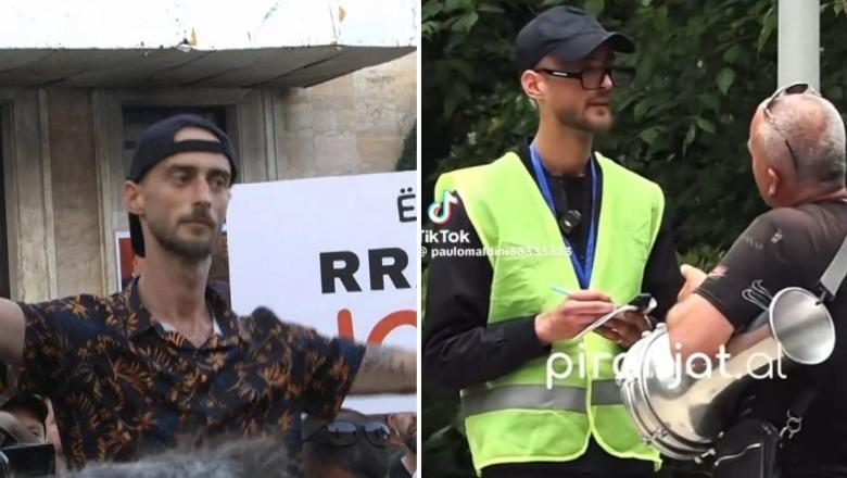 VIDEO/ Berisha ‘kap’ protestën, punonjësi i Syri Tv i mbyll mikrofonat demonstruesve para Kryeministrisë