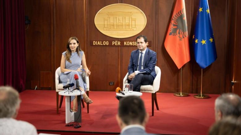 Tabaku dhe Bylykbashi takim me gazetarë nga vendet e BE: Integrimi kërkon reforma reale dhe sundim të ligjit