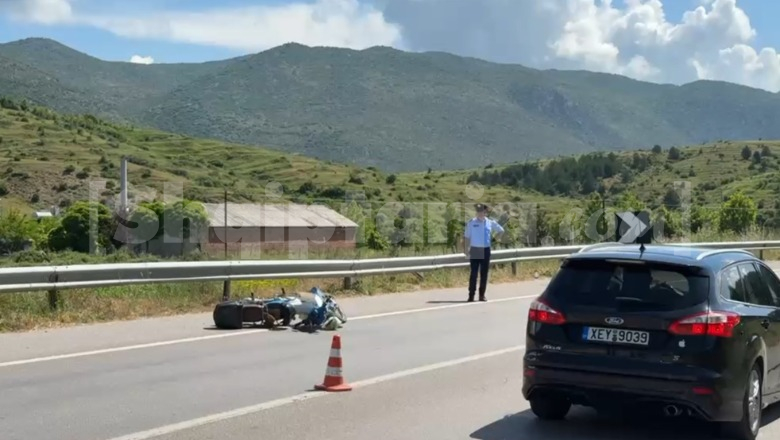 Aksident në aksin Korçë-Bilisht, në gjendje të rëndë motoristi