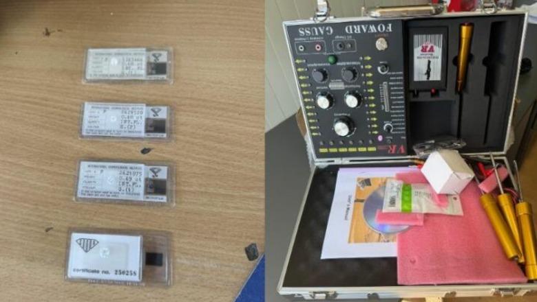 Kokainë, diamante të dyshuara dhe pajisje për zbulimin e metaleve të çmuara, ja çfarë u kap sot në Portin e Durrësit