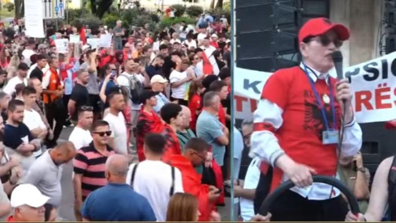 Qytetarja nga Gjermania i bashkohet protestës: Rama e skllavëroi këtë popull, nuk e lëshojmë tokën që ta shkeli Trump me këmbë