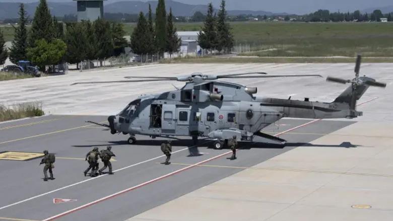 Bashkëpunimi Itali-Shqipëri, Forcat Ajrore Italiane zbarkojnë në bazën e NATO-s në Kuçovë