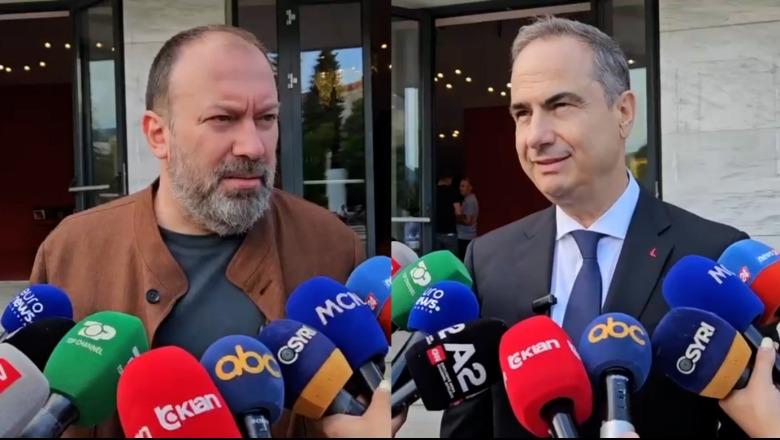 Dëgjesat për ‘Territorialen’ në Korçë/ Mazniku për protestat: Janë pjesë e demokracisë, ne do të vazhdojmë punën! Boçi: Parrulla 'Berisha ik' nuk na ndikon
