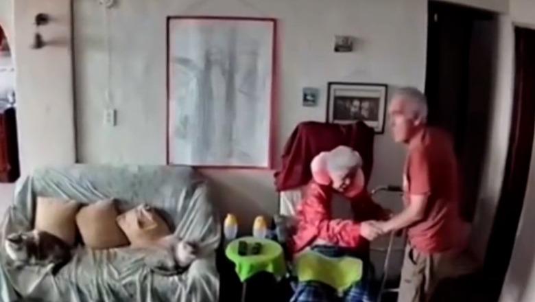 Venezuelë/ Çifti i bashkëshortëve s’i lëshojnë duart njëri-tjetrit gjatë tërmetit, i moshuari i qëndron afër gruas së paralizuar (VIDEO)