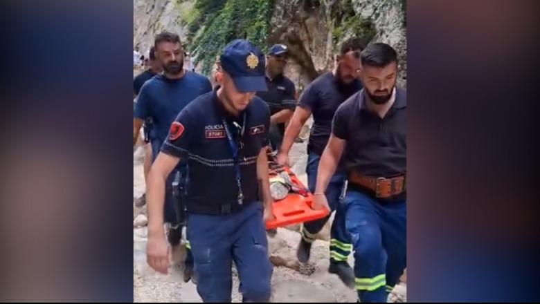 Thyen këmbën dhe mbetet i bllokuar në Kanionin e Gjipesë, shpëtohet turisti në Himarë