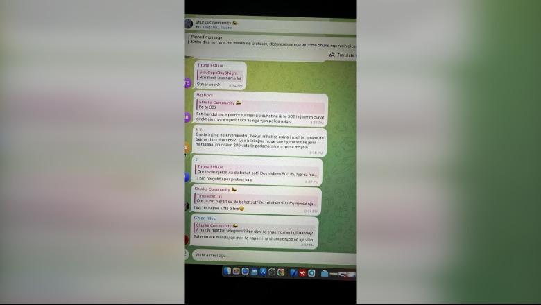 FOTO/ Mesazhet në Telegram zbulojnë organizimin e dhunës te Komisariatit nr. 3: 'Ta përdorim turmën, t’i nxjerrim çunat'