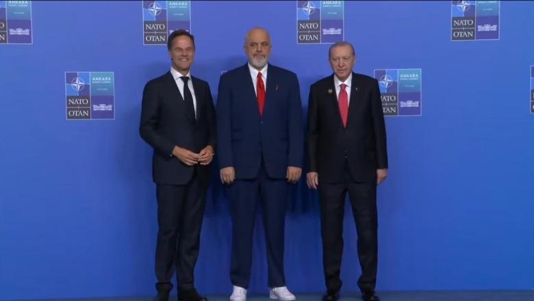 Samiti i NATO-s në Turqi, Rama pritet nga Rutte dhe Erdogan