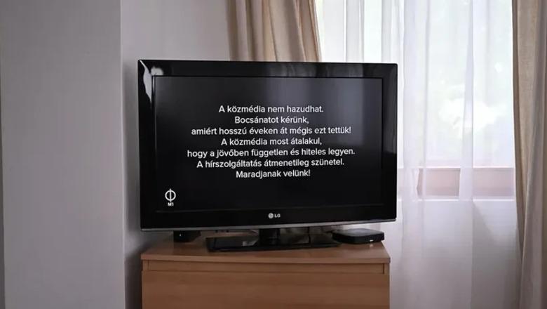 Televizioni publik në Hungari, i lidhur me Orban, ndërpret transmetimin me këtë mesazh: Ju kërkojmë ndjesë që ju kemi mashtruar