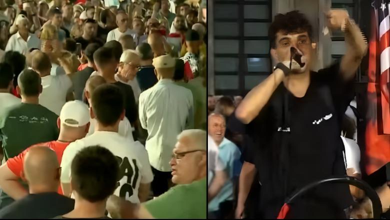 Protestuesi i flet në anglisht Kanye West: F*ck you too! Këndo ‘Rama jepe dorëheqjen’!