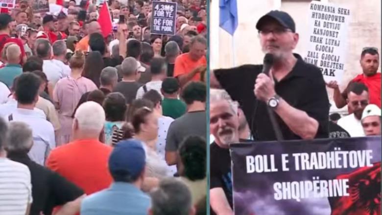 Aktori Mehdi Malkaj nga protesta: Rama nuk ka plotësuar asnjë nga premtimet e dhëna, ku është shëndetësia falas?