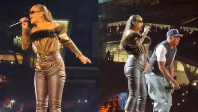 Rikthimi që askush s'e parashikoi! RIhanna 'rrëmben' vëmendjen në koncertin e Jay-Z, këndojnë hitin 'Run This Town'