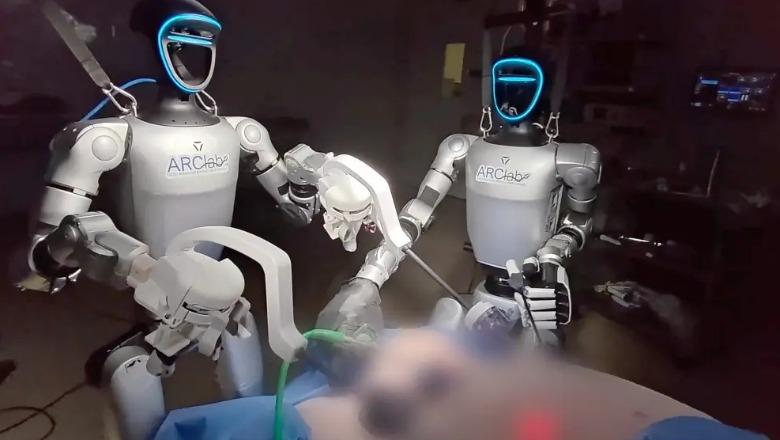 Mjekësia e së ardhmes, robotët humanoidë ‘veshin’ dorezat e kirurgut, kryejnë ndërhyrje për herë të parë