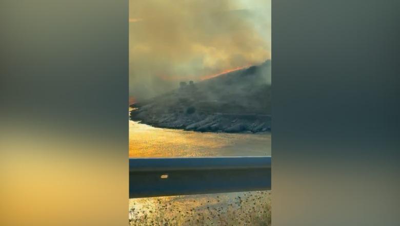 Zjarr i madh në Llaman të Himarës, 5 zjarrfikëse në vendngjarje