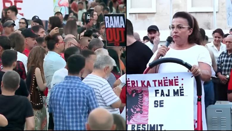 ‘Me atletet e bardha mendon se mashtron ndërkombëtarët’, protestuesja: Rama vodhi buxhetin, i dha 4.2 mln euro një këngëtari tallavaje