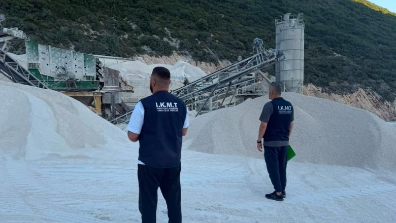 Ndotje mjedisore në Dhërmi nga përpunimi i inerteve të gurit, IKMT pezullon dhe gjobit 5 kompani