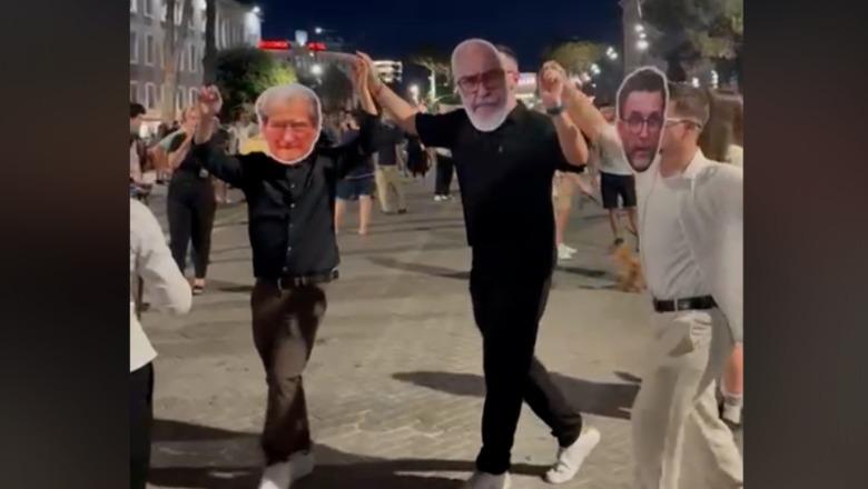 Protestuesit ia marrin valles para Kryeministrisë, e kryeson 'Berisha'
